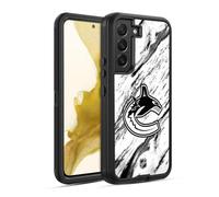 Head Case Designs Officially Licensed NHL Marble Vancouver Canucks Ultra-Armoured Shockproof Case [Military Grade Protection] Compatible With Samsung Galaxy S22 5G