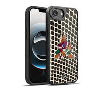 Head Case Designs Officially Licensed NHL Net Pattern Arizona Coyotes Gel Armour Case [Military Grade Protection] Compatible With Apple iPhone 16e / iPhone 17e