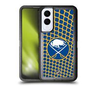 Head Case Designs Officially Licensed NHL Net Pattern Buffalo Sabres Ultra-Armoured Shockproof Case [Military Grade Protection] Compatible With Samsung Galaxy S25 Edge