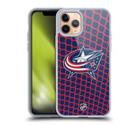 Head Case Designs Officially Licensed NHL Net Pattern Columbus Blue Jackets Gel Case [Military Grade Protection] Compatible with Apple iPhone 11 Pro and Compatible with MagSafe
