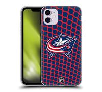 Head Case Designs Officially Licensed NHL Net Pattern Columbus Blue Jackets Gel Case [Military Grade Protection] Compatible With Apple iPhone 11