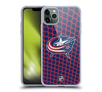 Head Case Designs Officially Licensed NHL Net Pattern Columbus Blue Jackets Gel Case [Military Grade Protection] Compatible with Apple iPhone 11 Pro Max and Compatible with MagSafe