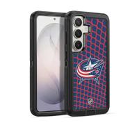 Head Case Designs Officially Licensed NHL Net Pattern Columbus Blue Jackets Ultra-Armoured Shockproof Case [Military Grade Protection] Compatible With Samsung Galaxy S26