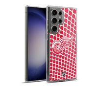 Head Case Designs Officially Licensed NHL Net Pattern Detroit Red Wings Gel Case [Military Grade Protection] Compatible with Samsung Galaxy S23 Ultra 5G and Compatible with MagSafe