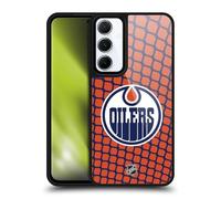 Head Case Designs Officially Licensed NHL Net Pattern Edmonton Oilers Gel Armour Case [Military Grade Protection] Compatible With Samsung Galaxy A55 5G