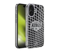Head Case Designs Officially Licensed NHL Net Pattern Los Angeles Kings Gel Case [Military Grade Protection] Compatible With Apple iPhone 17