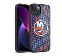 Head Case Designs Officially Licensed NHL Net Pattern New York Islanders Gel Armour Case [Military Grade Protection] Compatible With Apple iPhone 13