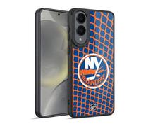 Head Case Designs Officially Licensed NHL Net Pattern New York Islanders Gel Armour Case [Military Grade Protection] Compatible With Samsung Galaxy S25 Edge
