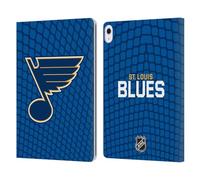Head Case Designs Officially Licensed NHL Net Pattern St Louis Blues Leather Wallet Case Compatible With Apple iPad Air 13 2024/2025