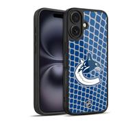 Head Case Designs Officially Licensed NHL Net Pattern Vancouver Canucks Gel Armour Case [Military Grade Protection] Compatible With Apple iPhone 16