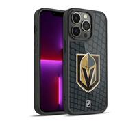 Head Case Designs Officially Licensed NHL Net Pattern Vegas Golden Knights Gel Armour Case [Military Grade Protection] Compatible With Apple iPhone 13 Pro