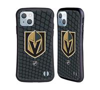 Head Case Designs Officially Licensed NHL Net Pattern Vegas Golden Knights Hybrid Case Compatible With Apple iPhone 14