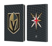 Head Case Designs Officially Licensed NHL Net Pattern Vegas Golden Knights Leather Wallet Case Compatible With Amazon Kindle Paperwhite 6