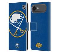 Head Case Designs Officially Licensed NHL Oversized Buffalo Sabres Leather Wallet Case Compatible With Apple iPhone 17 Air