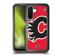 Head Case Designs Officially Licensed NHL Oversized Calgary Flames Ultra-Armoured Shockproof Case [Military Grade Protection] Compatible With Samsung Galaxy A26 5G