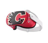 Head Case Designs Officially Licensed NHL Oversized Calgary Flames Vinyl Sticker Skin Decal Cover Compatible With Meta Quest 3S