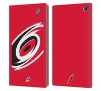 Head Case Designs Officially Licensed NHL Oversized Carolina Hurricanes Leather Wallet Case Compatible With Amazon Fire Max 11 2023