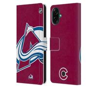 Head Case Designs Officially Licensed NHL Oversized Colorado Avalanche Leather Wallet Case Compatible With Samsung Galaxy A07