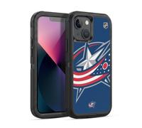 Head Case Designs Officially Licensed NHL Oversized Columbus Blue Jackets Ultra-Armoured Shockproof Case [Military Grade Protection] Compatible With Apple iPhone 13