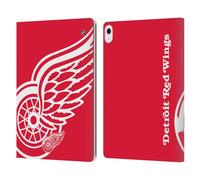 Head Case Designs Officially Licensed NHL Oversized Detroit Red Wings Leather Wallet Case Compatible With Apple iPad Air 13 2024/2025