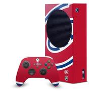 Head Case Designs Officially Licensed NHL Oversized Montreal Canadiens Game Console Wrap and Game Controller Skin Bundle Compatible With Xbox Series S