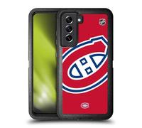 Head Case Designs Officially Licensed NHL Oversized Montreal Canadiens Ultra-Armoured Shockproof Case Compatible With Samsung Galaxy S21 FE 5G