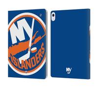 Head Case Designs Officially Licensed NHL Oversized New York Islanders Leather Wallet Case Compatible With Apple iPad Air 13 2024/2025