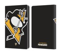 Head Case Designs Officially Licensed NHL Oversized Pittsburgh Penguins Leather Wallet Case Compatible With Amazon Kindle Paperwhite 6