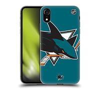 Head Case Designs Officially Licensed NHL Oversized San Jose Sharks Gel Case [Military Grade Protection] Compatible With Apple iPhone XR