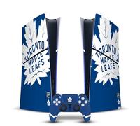 Head Case Designs Officially Licensed NHL Oversized Toronto Maple Leafs Vinyl Sticker Gaming Skin Decal Cover Compatible With Sony PlayStation 5 PS5 Slim Digital Edition Console & DualSense Controller