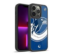 Head Case Designs Officially Licensed NHL Oversized Vancouver Canucks Gel Armour Case [Military Grade Protection] Compatible With Apple iPhone 13 Pro