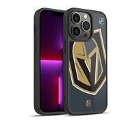 Head Case Designs Officially Licensed NHL Oversized Vegas Golden Knights Gel Armour Case [Military Grade Protection] Compatible With Apple iPhone 13 Pro