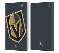 Head Case Designs Officially Licensed NHL Oversized Vegas Golden Knights Leather Wallet Case Compatible With Amazon Fire Max 11 2023