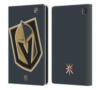 Head Case Designs Officially Licensed NHL Oversized Vegas Golden Knights Leather Wallet Case Compatible With Amazon Fire 7 2022