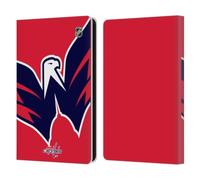 Head Case Designs Officially Licensed NHL Oversized Washington Capitals Leather Wallet Case Compatible With Amazon Kindle Paperwhite 6