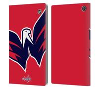 Head Case Designs Officially Licensed NHL Oversized Washington Capitals Leather Wallet Case Compatible With Amazon Fire Max 11 2023