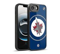Head Case Designs Officially Licensed NHL Oversized Winnipeg Jets Gel Armour Case [Military Grade Protection] Compatible With Apple iPhone 16e / iPhone 17e