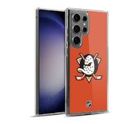 Head Case Designs Officially Licensed NHL Plain Anaheim Ducks Gel Case [Military Grade Protection] Compatible with Samsung Galaxy S23 Ultra 5G and Compatible with MagSafe