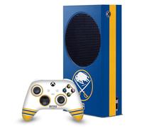Head Case Designs Officially Licensed NHL Plain Buffalo Sabres Game Console Wrap and Game Controller Skin Bundle Compatible With Xbox Series S Console & Controller Bundle