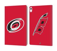 Head Case Designs Officially Licensed NHL Plain Carolina Hurricanes Leather Wallet Case Compatible With Apple iPad Air 13 2024/2025