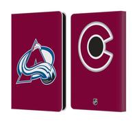Head Case Designs Officially Licensed NHL Plain Colorado Avalanche Leather Wallet Case Compatible With Amazon Kindle 11th Gen (2024)
