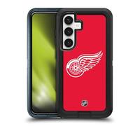 Head Case Designs Officially Licensed NHL Plain Detroit Red Wings Ultra-Armoured Shockproof Case Compatible With Samsung Galaxy S24 5G