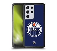 Head Case Designs Officially Licensed NHL Plain Edmonton Oilers Ultra-Armoured Shockproof Case Compatible With Samsung Galaxy S21 Ultra 5G
