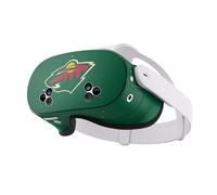 Head Case Designs Officially Licensed NHL Plain Minnesota Wild Vinyl Sticker Skin Decal Cover Compatible With Meta Quest 3S