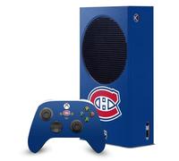 Head Case Designs Officially Licensed NHL Plain Montreal Canadiens Game Console Wrap and Game Controller Skin Bundle Compatible With Xbox Series S