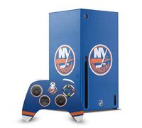 Head Case Designs Officially Licensed NHL Plain New York Islanders Game Console Wrap and Game Controller Skin Bundle Compatible With Xbox Series X