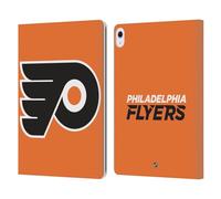 Head Case Designs Officially Licensed NHL Plain Philadelphia Flyers Leather Wallet Case Compatible With Apple iPad Air 13 2024/2025