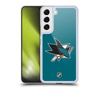 Head Case Designs Officially Licensed NHL Plain San Jose Sharks Hard Back Case Compatible With Samsung Galaxy S22 5G