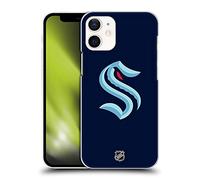 Head Case Designs Officially Licensed NHL Plain Seattle Kraken Hard Back Case Compatible With Apple iPhone 12 Mini
