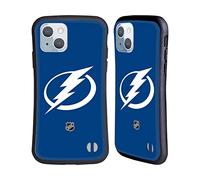 Head Case Designs Officially Licensed NHL Plain Tampa Bay Lightning Hybrid Case Compatible With Apple iPhone 14